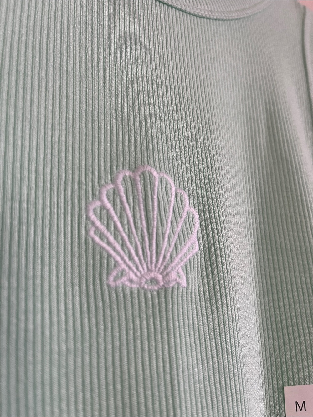 wild fable Mint Green Ribbed Shell Tank Top - Picture 4 of 5